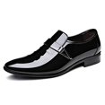 thumbnail image 1 of ZZHAP Men's Pointed-Toe Tuxedo Dress Shoes Casual Slip-on Loafer Black US 10.5, 1 of 3