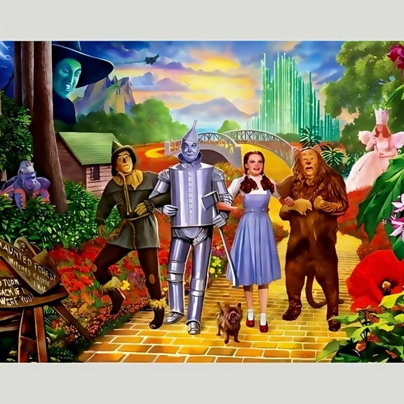ZZHHJY The Wizard of Oz Diamond Painting Kits for Adults Diamond Art DIY Art Painting Wall Decoration for Gifts,DIY Painting for Adults' Paint-by-Number Kits Mosaic Making