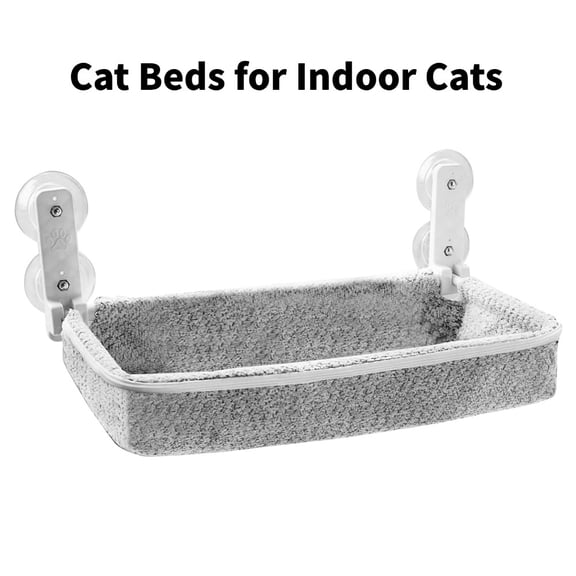 ZZHY Direct Cat Window Perch, Cat Hammock, Safe & Comfortable Design with 4 Strong Suction Cups - Foldable Cat Beds for Indoor Cats