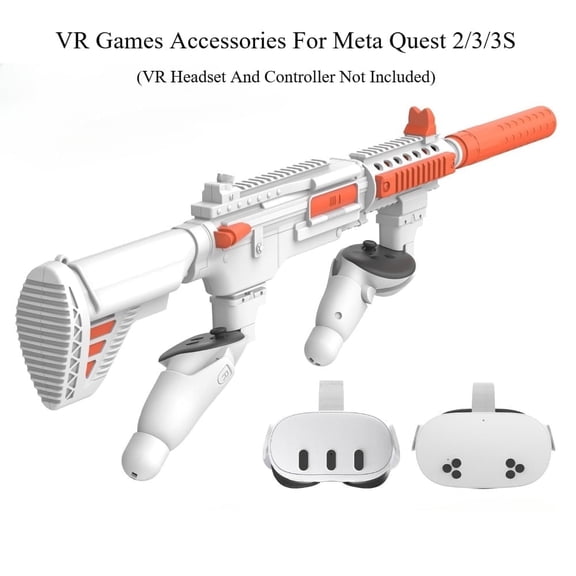 ZZHY Direct VR Games Accessories For Oculus Quest 2/3/3S Shooting Game Controller Inventory Accessories, For Meta Quest 2/3/3S Realistic FPS Gaming Experience with Weighted Gun Stock