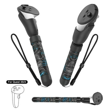 ZZHY Handle Attachments Compatible with Meta Quest 3S, Controller Accessories for Quest 3S, VR Game Gorilla Tag Long Arms Sticks, Beat Saber Handle Extensions Grips for Meta Quest 3S
