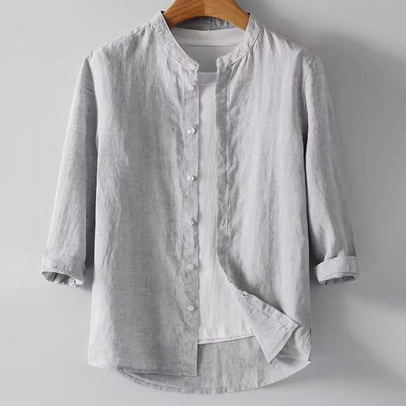 ZZHZGZ 4Th of July Black T Shirt Pack Men's Casual Shirts for Daily Wear Outdoor Activities and Relaxation Stylish Solid Colored Button Downs for Spring and Summer Late July Mens White Button up Xl