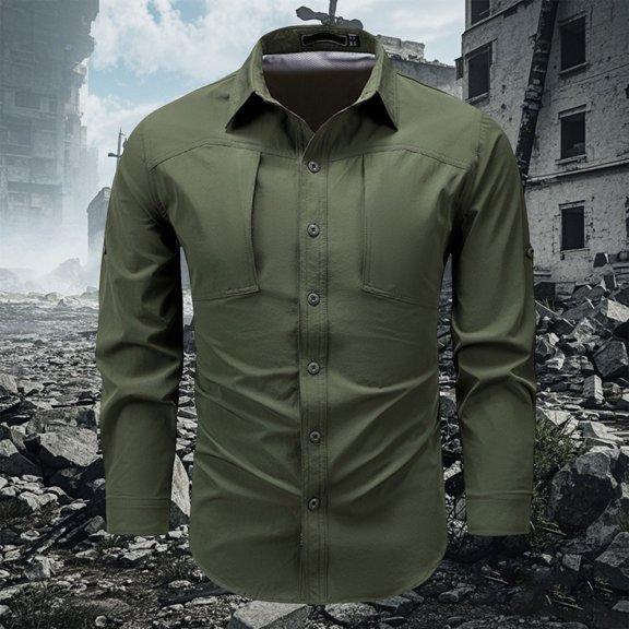 ZZHZGZ 4Th of July Tie Dye Tshirt Men Men's New Spring Long Sleeve Shirt Nylon Stretch Zipper Pocket Back Breathable Shirt Thin Shirt Fourth of July Men V Neck T Shirts Xl