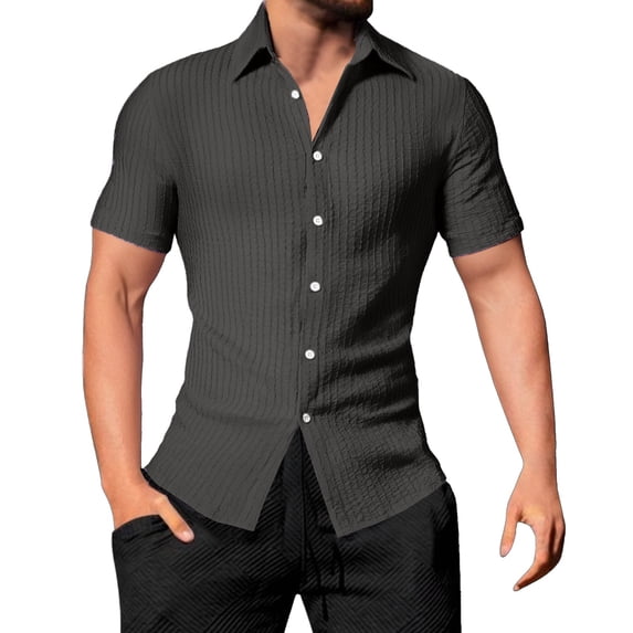 ZZHZGZ 4Th of July Yellow Shirt for Men Men's Casual Short Sleeve Striped Shirt with Open Collar and Loose fit for Summer Wear Durable and Easy Care Design Fourth of July V Neck T Shirts Men Xl