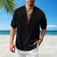 thumbnail image 1 of ZZHZGZ 4Th of July Vintage Rapper Graphic Tees Mens Casual Fashion Comfortable Stand up Long Sleeve Beach Shirt Fourth of July Oversize Shirt Men L, 1 of 5