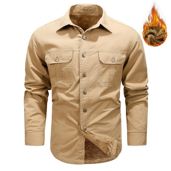 ZZHZGZ Fourth of July Dark Purple Dress Shirt for Men 2025 Autumn/Winter Shirt Men's Long Sleeve Men's Shirt Loose Outdoor Casual Cargo Coat Thickened 4Th of July 3X Mens Graphic T-Shirt Xxxxl