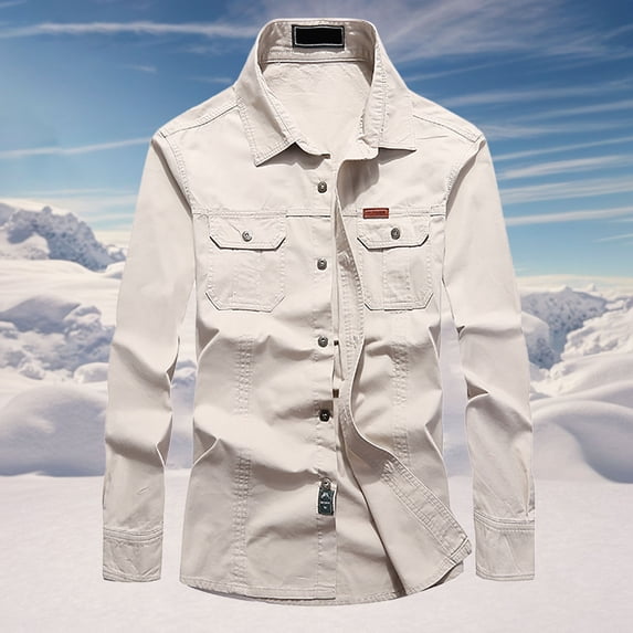 ZZHZGZ Fourth of July Mens Tie Dye Shirts Men's Autumn Long Sleeve Shirt Casual Style Workwear Jacket Slim fit Shirt Late July Mens Blue Button down Shirt Xl