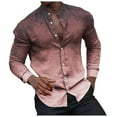 thumbnail image 1 of ZZHZGZ Fourth of July Oversized Tee Shirt Men Men's Gradient Shirt Long Sleeve Printed Regular fit Casual Button down Dress Shirts Fourth of July Mens White Dress Shirt Long Sleeve Xl, 1 of 7