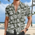 thumbnail image 1 of ZZHZGZ Fourth of July Red Men Dress Shirt European Beach Men Trendy Comfortable Loose Sports Foreign Trade Business Casual Collar Button Open Shirt Short Sleeve Shirt Late July Graphic Shirts Xl, 1 of 3