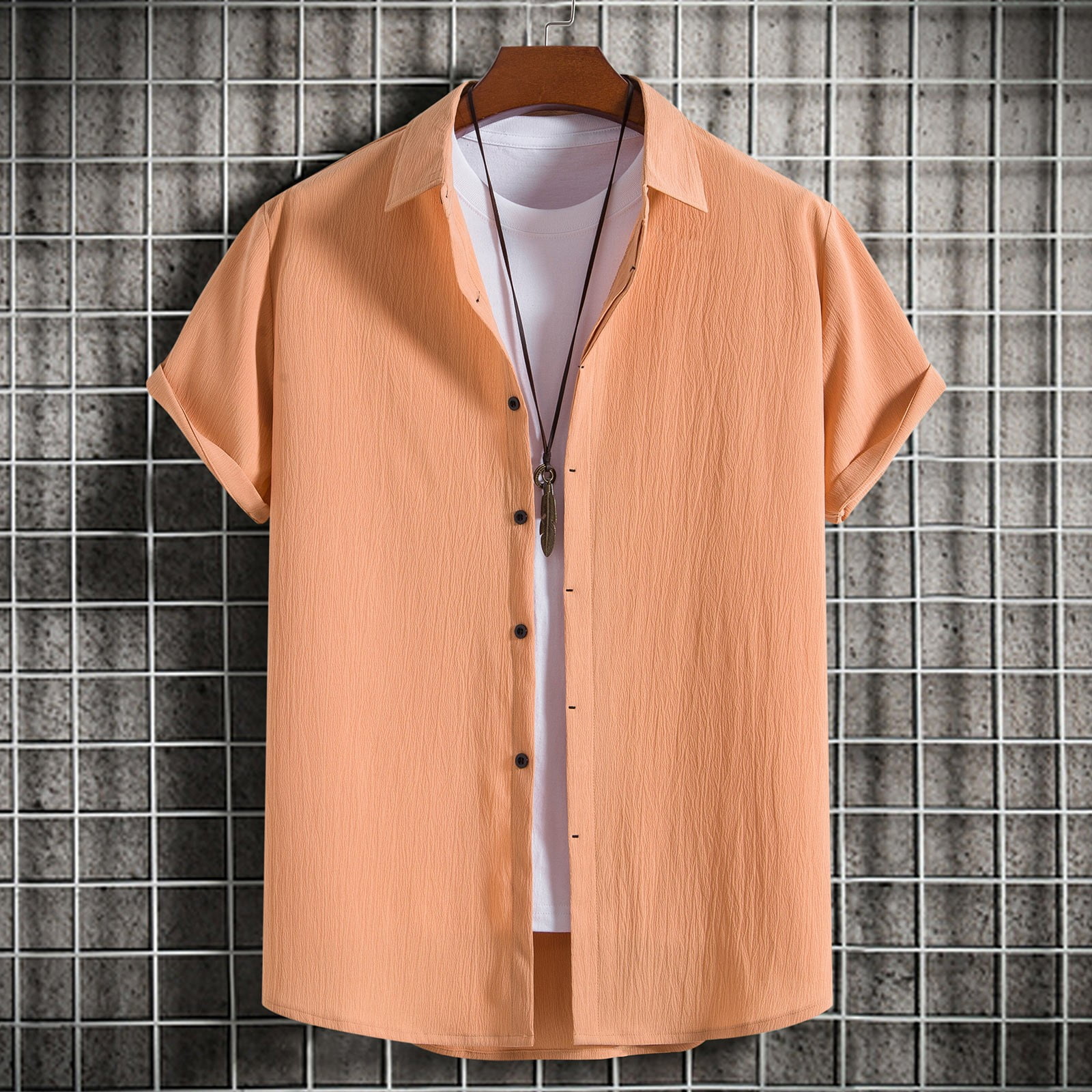 ZZHZGZ Fourth of July Summer Wear for Men Men's New Short Sleeve Shirt — free download