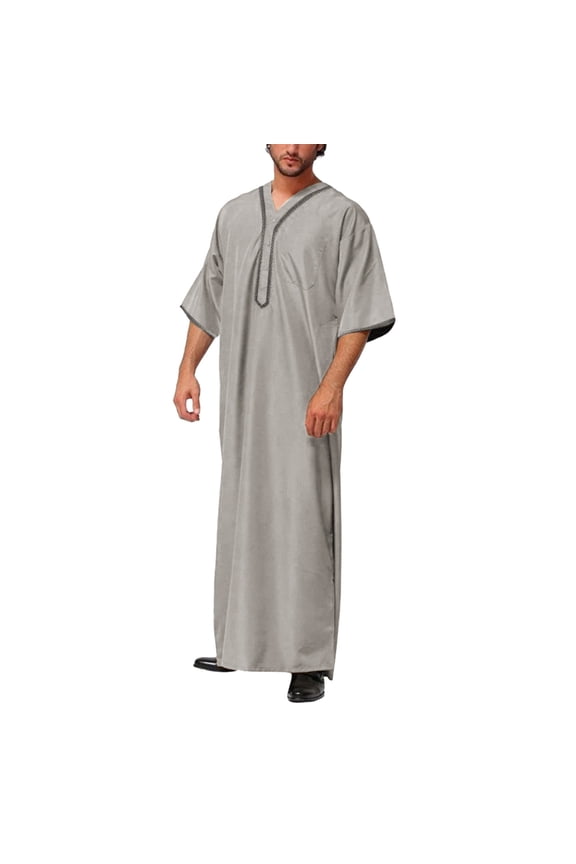 Fourth of July Tshirts Shirts for Men Mens Casual Loose Arab Dubai Robe Middle Sleeve Button Shirt Retro Fourth of July Tie Dye Shirt for Men Xl