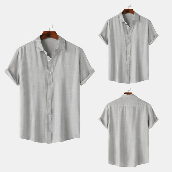 ZZHZGZ Fourth of July Mens Tie Dye T Shirts Fashion Summer Men's Shirt Short Sleeve Solid Color Style Lapel Shirt Late July Mens T-Shirts L