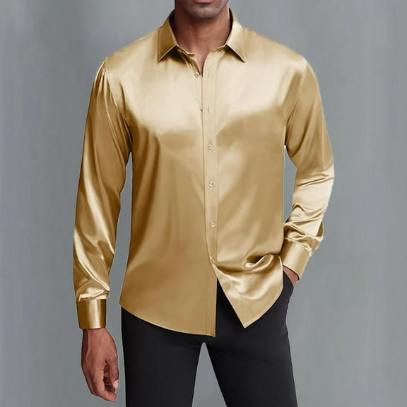 ZZHZGZ Fourth of July Red Dress Shirt Men Men Casual Fashion Long Sleeve Bright Face Shirt 4Th of July Mens T-Shirts Graphic M