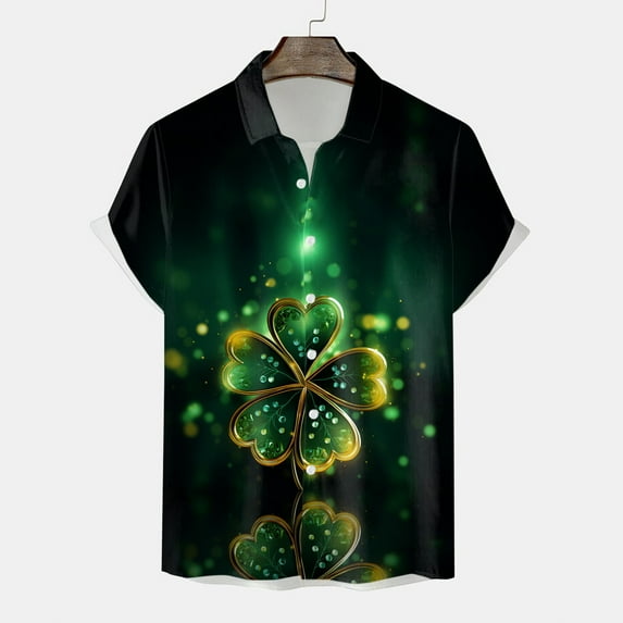 ZZHZGZ Late July Dark Purple Dress Shirt for Men Male St. Patricks's Day Short Sleeve Shirt Autumn Casual 3D Printing Hawaii Long Sleeve Shirts Tops Late July Black T Shirts for Men Pack Xxl