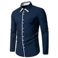 thumbnail image 1 of ZZHZGZ Late July Dress Shirts for Men Slim fit 2025 Men's Casual Fashion Long Sleeved Shirt 4Th of July Yellow Shirt for Woman Xl, 1 of 4