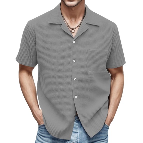 ZZHZGZ Late July Jean Shirt for Men Men's Baggy Linen Solid Short Sleeve Button Retro T Shirts Tops Blouse Late July Mens V Neck Tee Shirts Xl