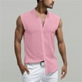 thumbnail image 1 of ZZHZGZ Late July Mens Big Tall T Shirts Men Casual Slim fit Summer Sleeveless Solid Color Shirts Lightweight Plain Shirts Fourth of July Mens V Neck Shirts S, 1 of 2