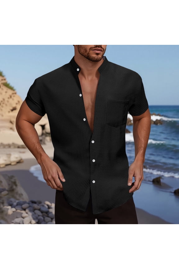 Late July Mens Oversized Shirt Summer Man's Beach Refreshing Casual Fashion Short Sleeve Shirt Late July Oversized Men L