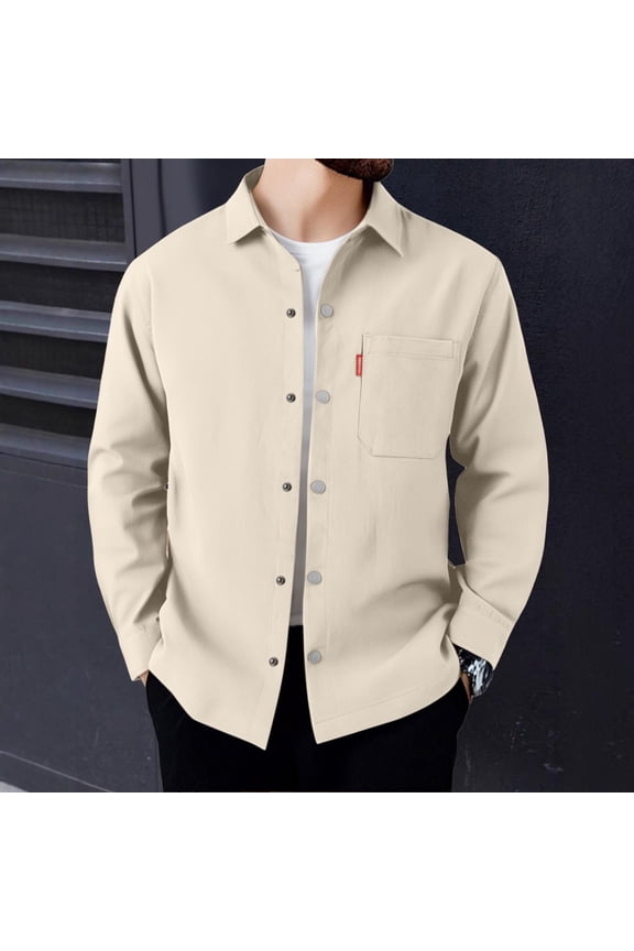 Late July Yellow Mens Shirt European Solid Color Business Foreign Trade Men Casual Comfortable Loose Trendy Long Sleeved Shirt Late July Yellow Shirt Men Xl
