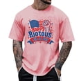 thumbnail image 1 of ZZHZGZ Mens 4Th of July Shirt Men T Shirts Men's Graphic T Shirts Casual Loose Fit Short Sleeve Crew Neck Summer Tops for Daily Wear Comfortable Tees Trendy Printed Shirt M, 1 of 2