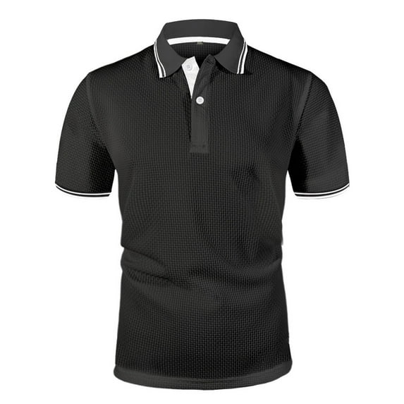 ZZHZGZ Mens 4Th of July Shirt Men T Shirts Pack Men's Casual Short Sleeve T Shirt Breathable Comfortable Summer Wear Slim Fit Turn Down Collar Two Tone Xxl