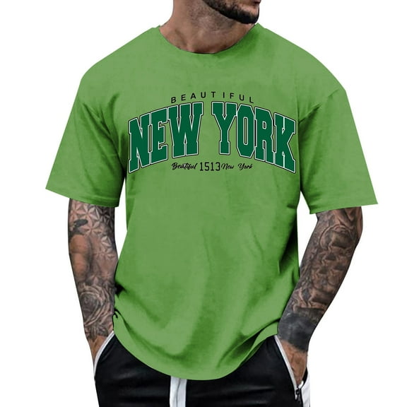 ZZHZGZ Mens 4Th of July Shirt Men T Shirt Men's Casual Graphic T Shirt Fashionable Streetwear Top for Everyday Wear S