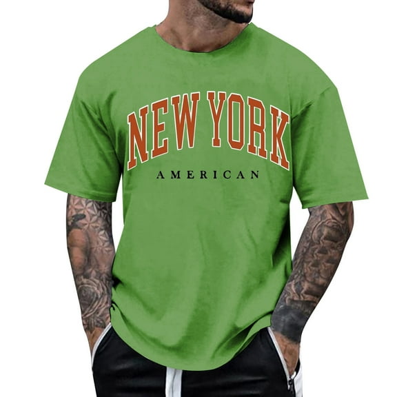 ZZHZGZ Mens 4Th of July Shirt Men T Shirts Graphic Men's Casual Graphic T Shirt Fashionable Streetwear Top for Everyday Wear L