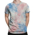 thumbnail image 1 of ZZHZGZ Mens 4Th of July Shirt Men T Shirts Graphic Men's Fashion Novelty Tie Dye Print Short Sleeve T Shirt S, 1 of 3