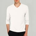 thumbnail image 1 of ZZHZGZ Mens 4Th of July Shirt Men T Shirts Graphic Men's Slim Fit Lightweight V Neck Long Sleeve T Shirt Casual Layering Top L, 1 of 3