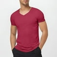 thumbnail image 1 of ZZHZGZ Mens 4Th of July Shirt Men T Shirts Pack Mens V Neck Shirts Short Sleeve Casual Stylish Beach Vacation T Shirt Summer Hippie Tops Xxxl, 1 of 4