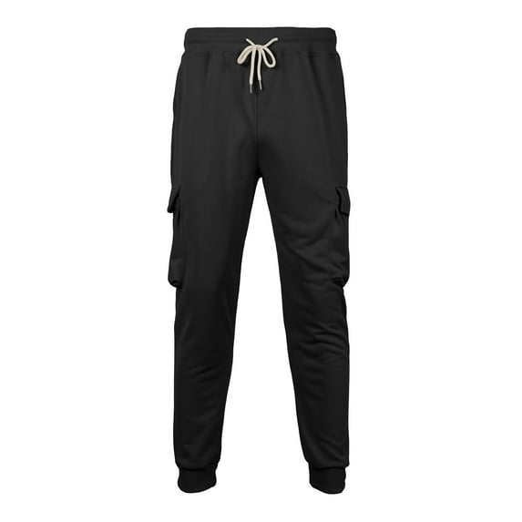 ZZHZGZ Sweatpants for Men Cargo Pants for Men Casual Hiking Straight Leg Pant Drawstring Lightweight Cargo Pants Fashion Fitness Pant Trousers with Pockets L