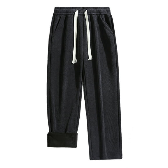 ZZHZGZ Sweatpants for Men Big and Tall Cargo Pants for Men Straight Wide Leg Trousers Loose Fit Joggers Workout Hiking Pants with Pockets M