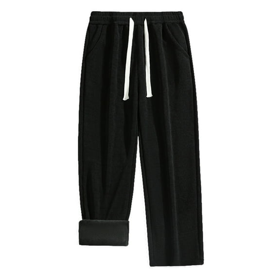 ZZHZGZ Sweatpants for Men Big and Tall Cargo Pants for Men Straight Wide Leg Trousers Loose Fit Joggers Workout Hiking Pants with Pockets M