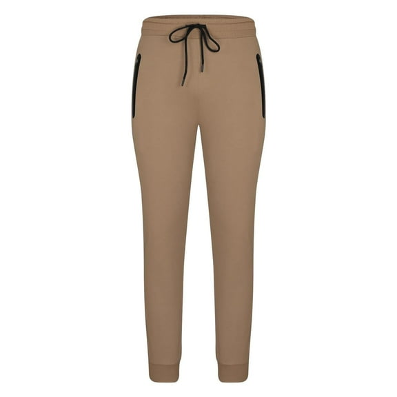 ZZHZGZ Sweatpants for Men Men's Athletic Tricot Pants Knitted Track Sweatpants Workout Jogger with Zipper Pockets S