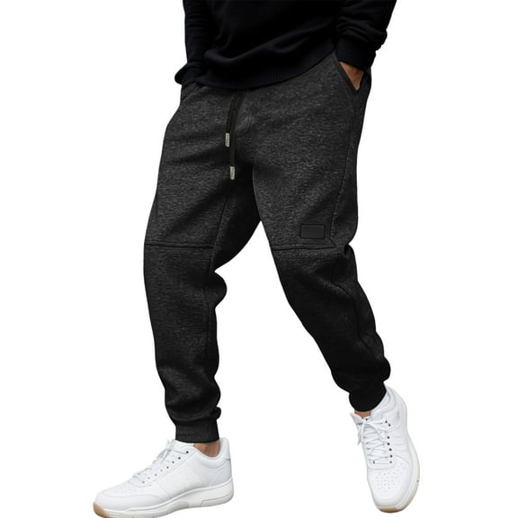 ZZHZGZ Sweatpants for Men Men's Casual Cargo Pants Workout Joggers Stretch Sweatpants Hiking Drawstring Work Pants with Pockets Xl