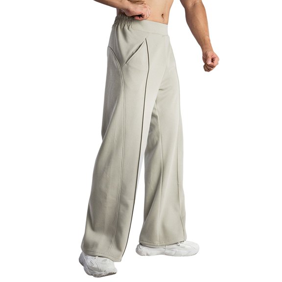 ZZHZGZ Sweatpants for Men Men's Elastic Bottom Sweatpants with Pockets, Sizes S-4Xl Xxxl