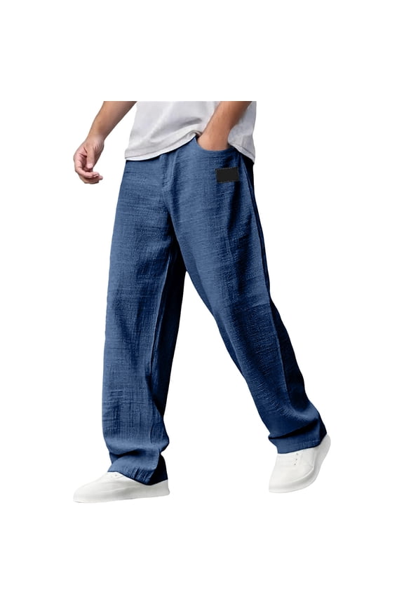 Sweatpants for Men Men's French Casual Athletic Drawstring Pants with Pockets Xxxxl