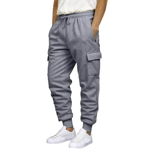 ZZHZGZ Sweatpants for Men Men's Sweatpants Open Bottom Athletic Casual Pants Jogger Running Workout Gym Pants with Pockets Xl