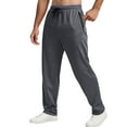 thumbnail image 1 of ZZHZGZ Sweatpants for Men Men's Sweatpants Open Bottom Athletic Jogger Pants Running Workout Gym Pants with Pockets & Adjustable Waistband L, 1 of 5