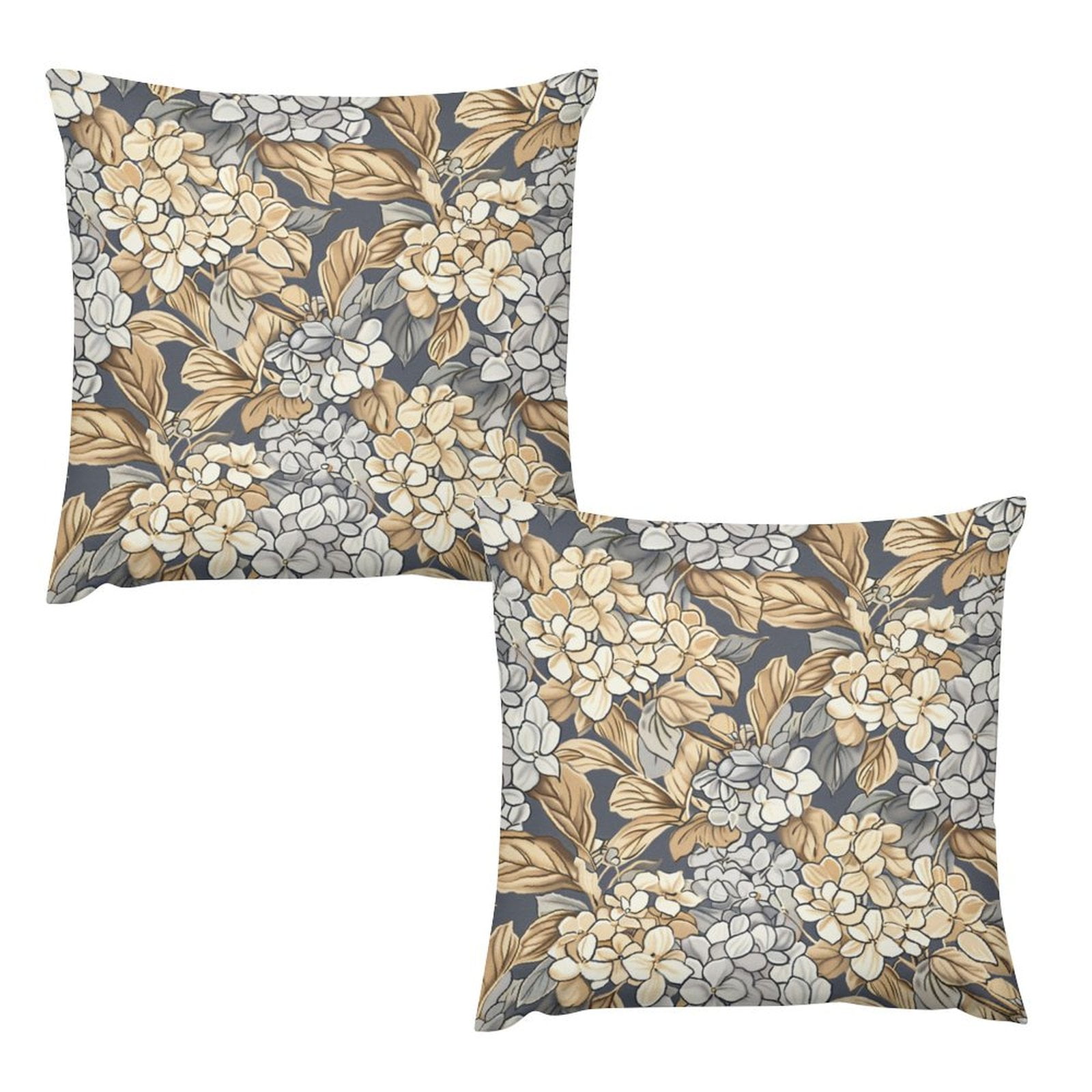 ZZMCR Hydrangea Garden45 2PCS Pillow Covers, Plush Pillow Case, Throw