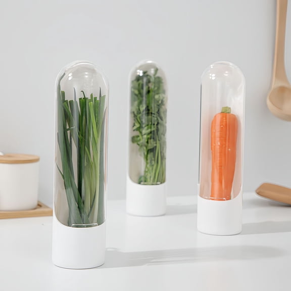 ZZR Hot-Selling Herb Storage Box Vegetable Container Herb Storage Cup Fresh-Keeping Organizer