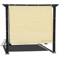 ZZSP Sun Shade Panel Privacy Screen with Grommets on 4 Sides for