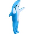 ZZVV Inflatable Shark Costume Air Blow up Jaws Jumpsuit Fancy Dress