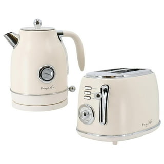 Cream 4 slice toaster and kettle set hotsell