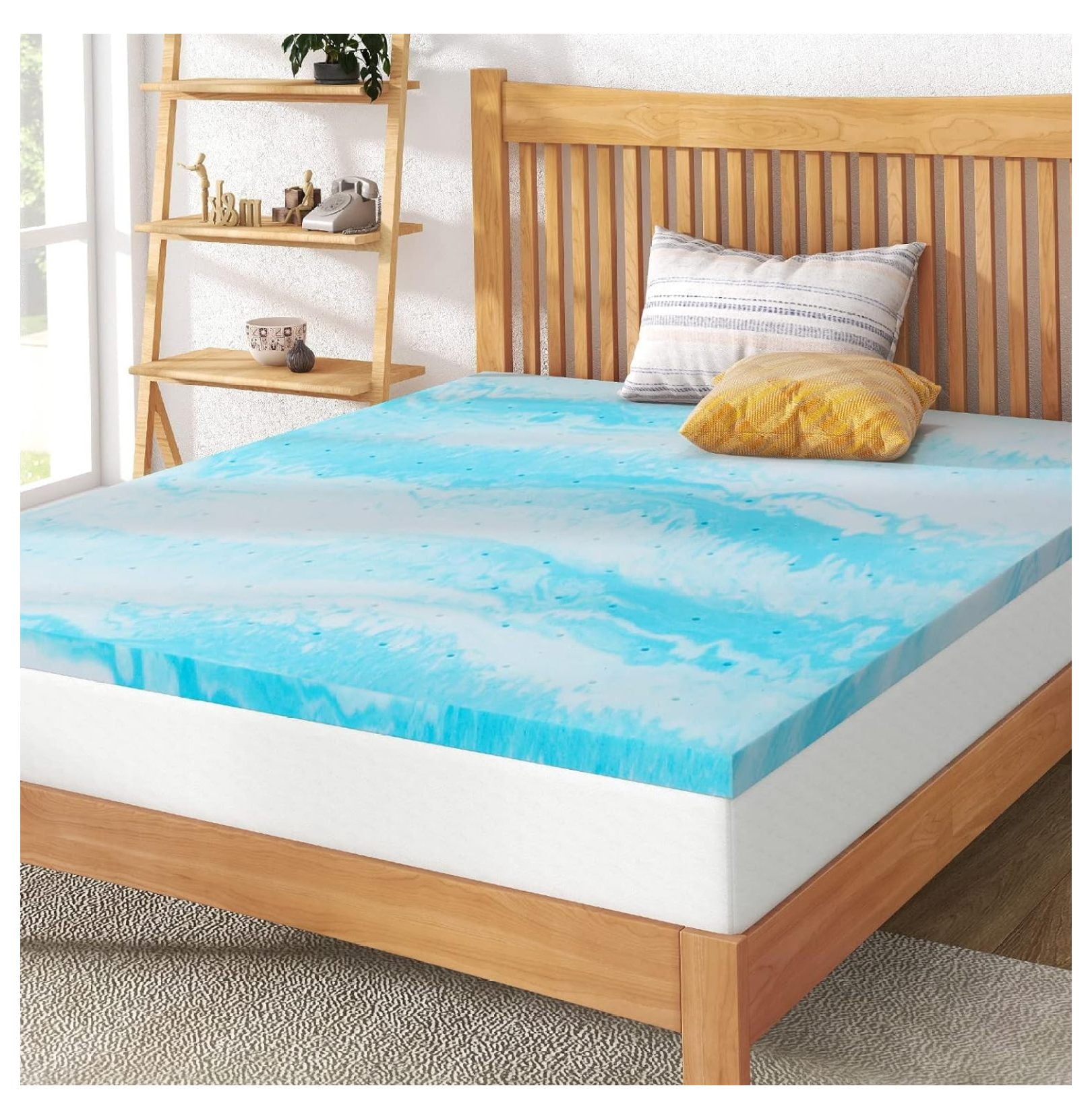 ZZYY 2 Inch Gel Memory Foam Mattress Topper Full, Certified