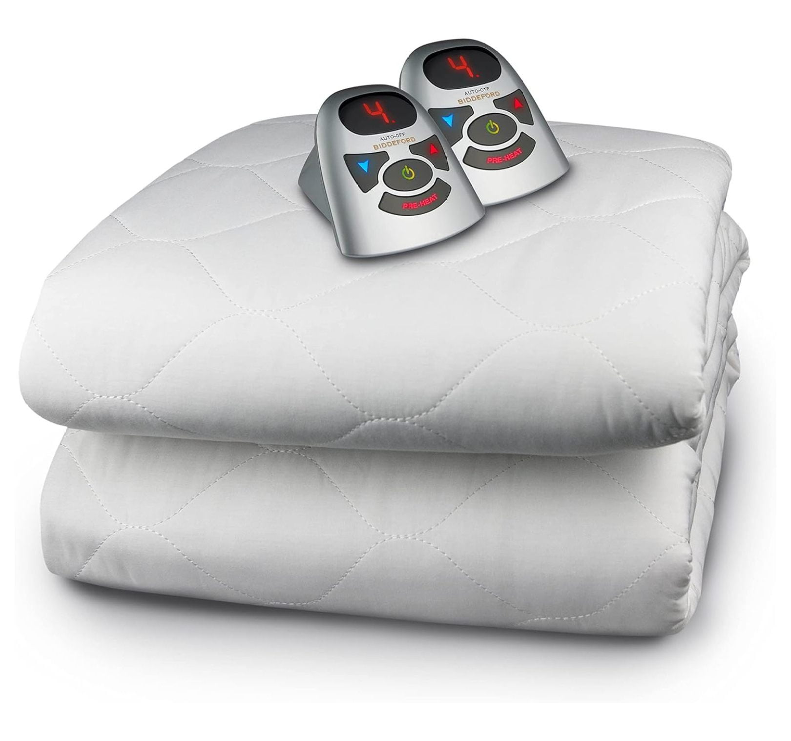 Sunbeam all season king premium heated mattress pad with 2 heating digital controllers new arrivals