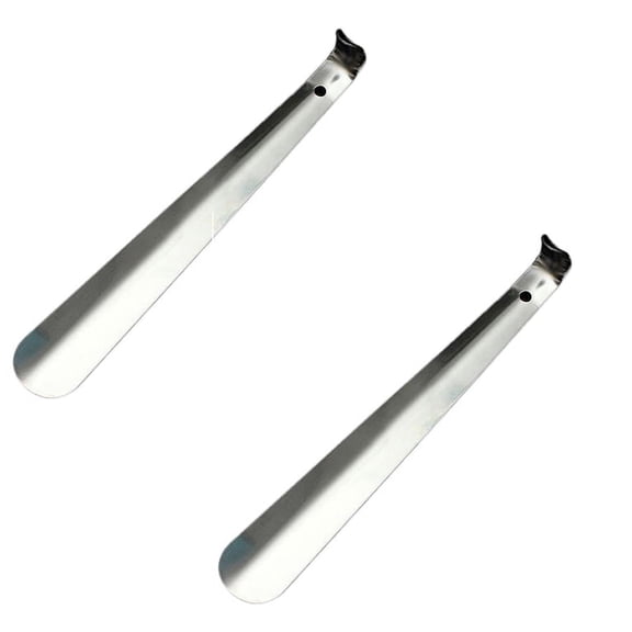 ZZYuan 2PCS 11.8" Inch Long Handle Stainless Shoe Horn Long Handle Shoehorn With Comfort Grip For Seniors Shoes Kids Elderly Pregnant ,2026 Clearance