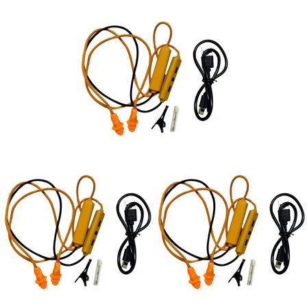 ZZYuan 3PCS Bluetooth Earplugs for Work Ear Plugs Earphone Headphones Noise Suppression Hearing Construction Noisy Places