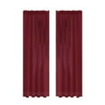 thumbnail image 1 of ZZYuan Basic Rod Pocket Sheer Window Curtain, Room Darkening Window Curtains for Living Room (Wine Red 39.4" W X 78.7" L ), 1 of 4