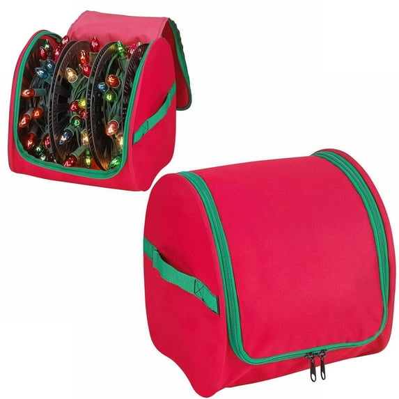 ZZYuan Big Clearance Light Storage Tear Proof Christmas Fairy Light Bag Ornament Storage Containers Holiday Decor Storage Bag for Baubles String Lights New!